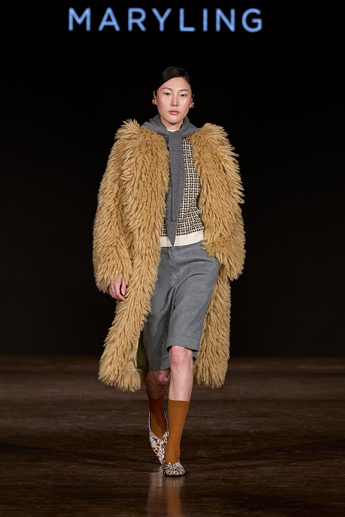 Runway look from Maryling at Milan Fashion Week