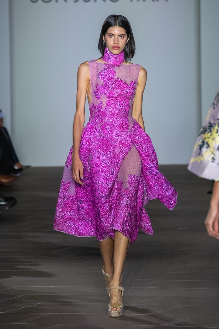 Son Jung Wan runway show at NYFW featuring elegant designer collection